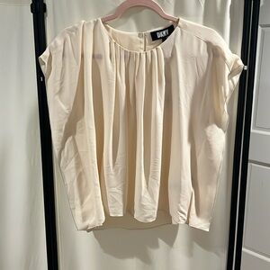 Dkny pleaded petite, large blouse